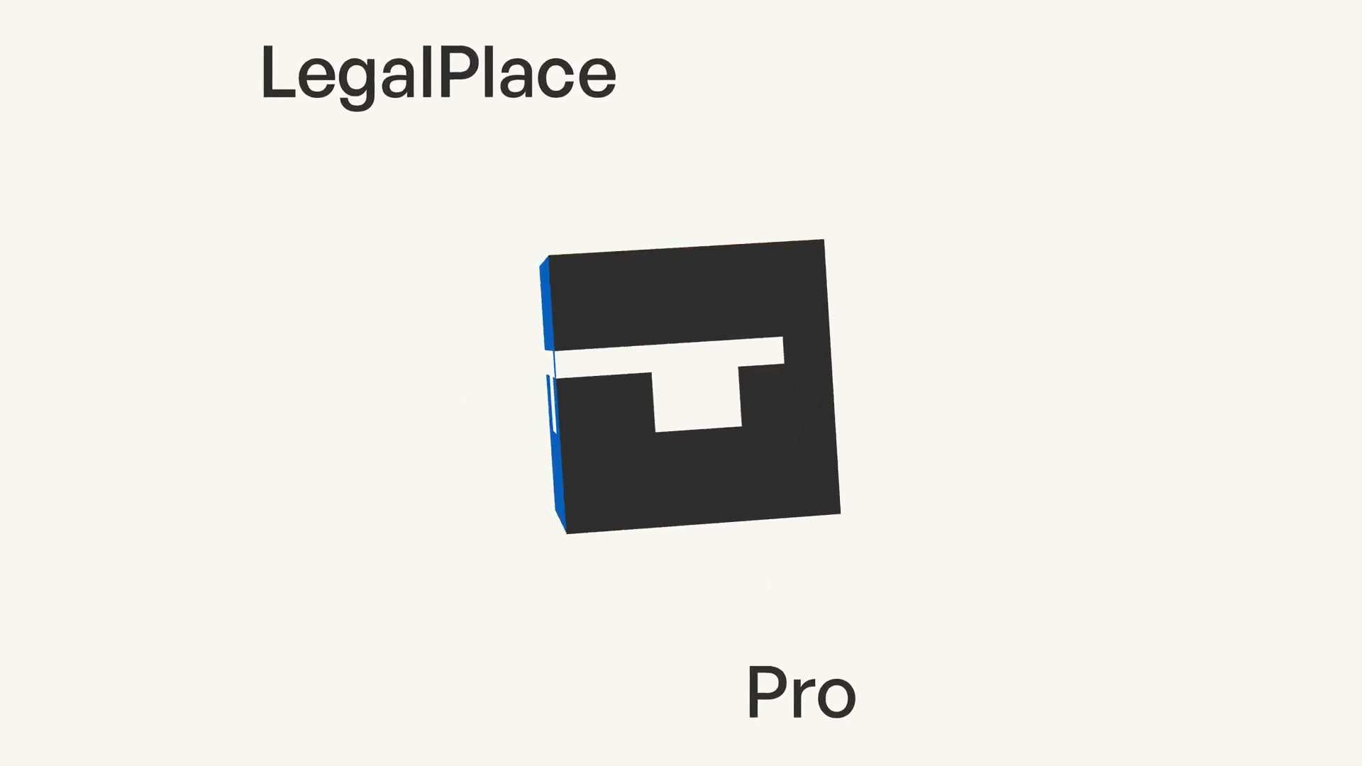 LegalPlace, Logo cube animation